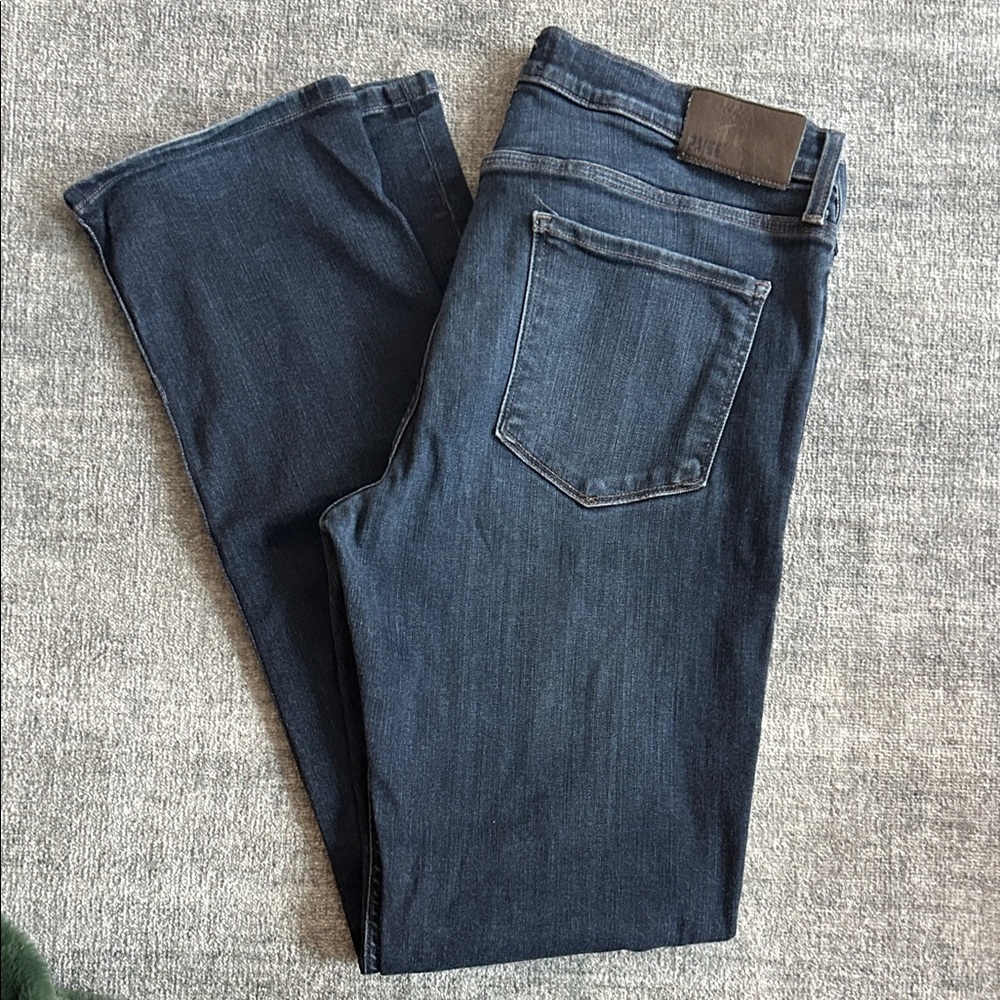 PAIGE Men's Deep Blue Straight Jeans